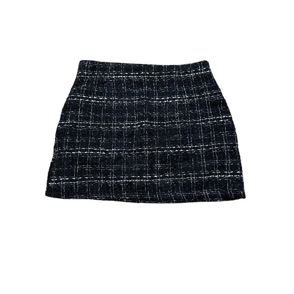 SHEIN black tweed skirt xl NEW - Picture 1 of 4
